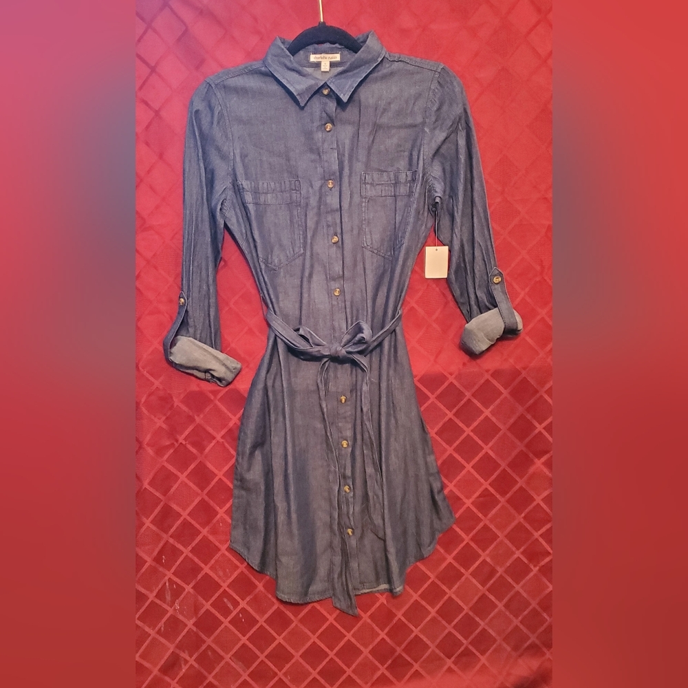 NWT Charlotte Russe denim dress size: small